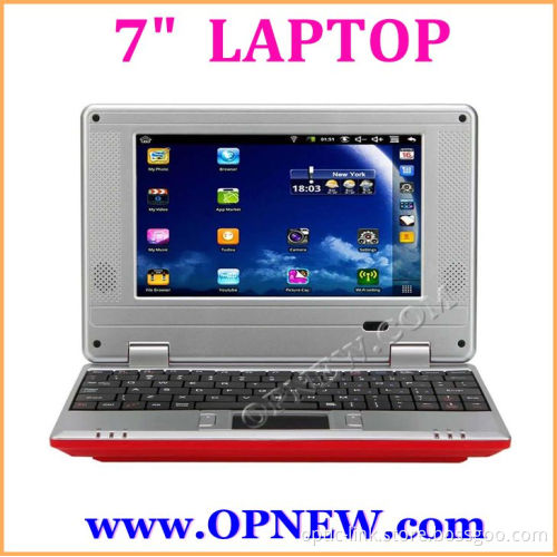 Cheap 7" Dual Core wm 8880 Laptop PC Netbook Notebok 1.5Ghz Android 4.4 with WIFI HDM RJ45 USB port netbook OPNEW wholesale